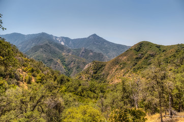 Mountain landscape at Sequoia National Park