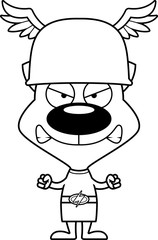 Cartoon Angry Hermes Kitten