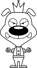 Cartoon Angry Prince Puppy