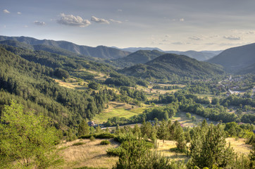 Fototapeta na wymiar Serbian mount Tara landscape