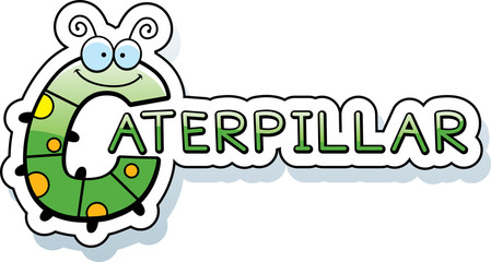 Cartoon Caterpillar Text