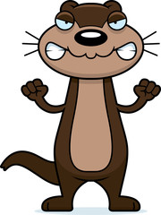 Angry Cartoon Otter