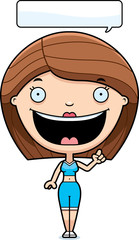 Cartoon Fitness Woman Idea