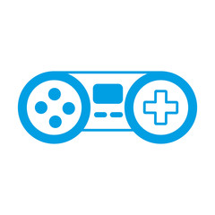 videogame controller icon over white background vector illustration