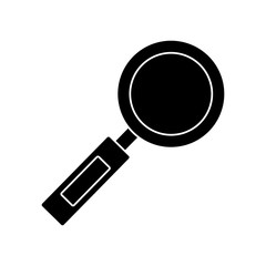 magnifying glass icon over white background vector illustration