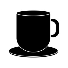 coffee cup icon over white background vector illustration