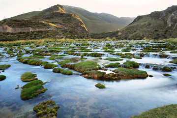 Clear waters of Cañete river near Vilca villag, Peru