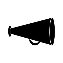 megaphone icon over white background vector illustration