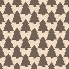 Christmas tree seamless pattern. New Year  and Christmas vector illustration. Background design. Modern stylish abstract texture. Template for the print,textile, packaging and decoration, wallpaper.