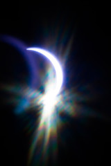 partial soalr eclipse over south carolina usa