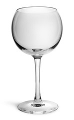 Empty glass for red wine