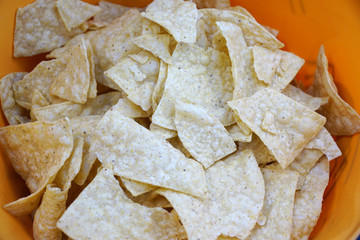 close up on corn chips background