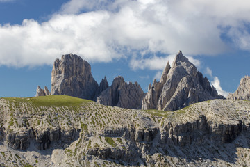 two big rocks under clouds in Italy