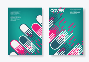Comet vector background. Cover design set