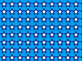 爽やかでポップな星のパターン