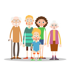 Happy family together