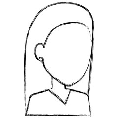 beautiful woman avatar character vector illustration design