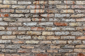 Background with brick wall texture. Surface of masonry.
