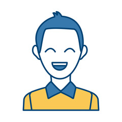 male avatar profile picture employee work vector illustration