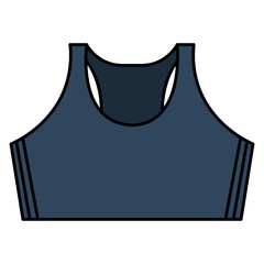 Female gym shirt wear icon vector illustration design