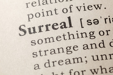 Obraz premium definition of surreal