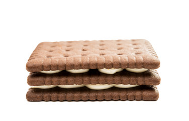 Biscuits double snack isolated