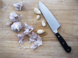 Crushing Garlic Cloves