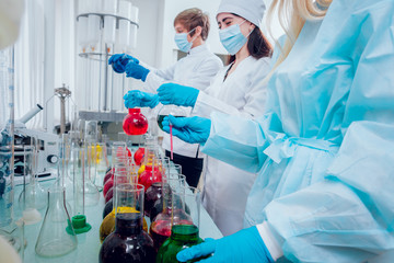 Science technician at work in the laboratory.