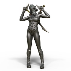 Fototapeta premium スーパーウーマン戦士