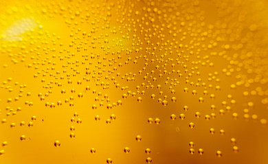 Laboratory glassware with colored liquid.