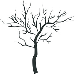 simple tree symbol isolated on white background