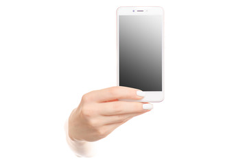 Mobile phone smartphone female hand