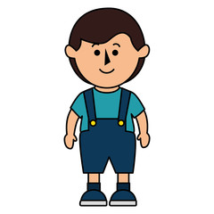 Obraz premium cute boy avatar character vector illustration design