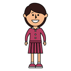 beautiful woman avatar character vector illustration design