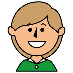 Obraz premium beautiful woman avatar character vector illustration design