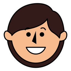 beautiful woman head avatar character vector illustration design