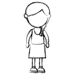 beautiful woman avatar character vector illustration design