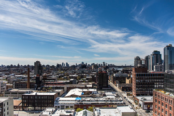 Fototapeta na wymiar Birds eye view of Brooklyn