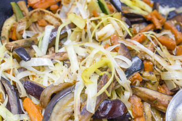 Fried vegetables
