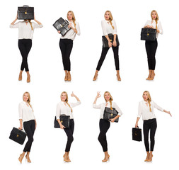 Fototapeta premium Woman businesswoman in business concept