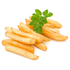 French Fried Potatoes isolated on white background