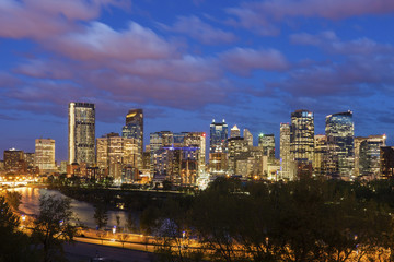 Fototapeta na wymiar Calgary - panorama of city