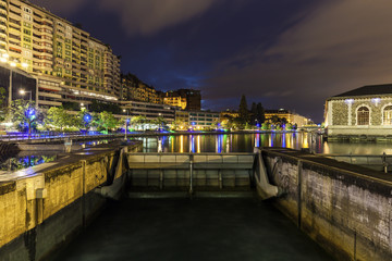 Water locks in Geneva