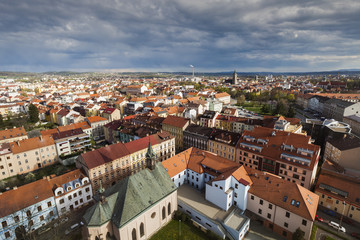 Fototapeta na wymiar Panorama of Ceske Budejovice