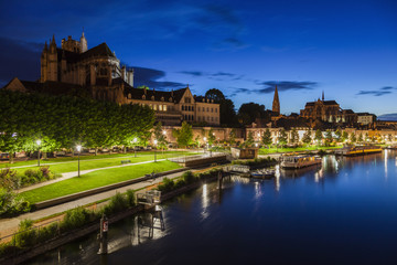 Auxerre along Yonne River