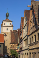 Fototapeta na wymiar White Tower in Rothenburg