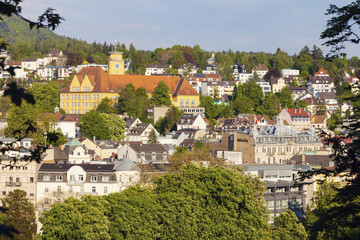Fototapeta na wymiar Panorama of Baden Baden