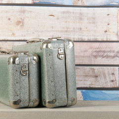 Vintage travel suitcases