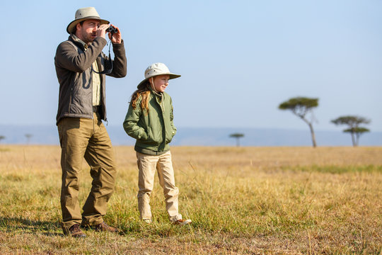 Family safari in Africa