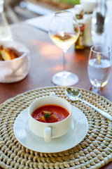 Delicious tomato soup